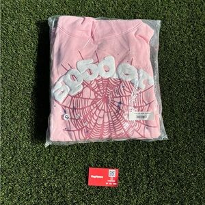 Sp5der Hoodie OG Web Pink